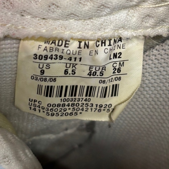 Nike Air Force 1 Low Blue Leather Sneakers Women’s 9 Vintage - Picture 10 of 12